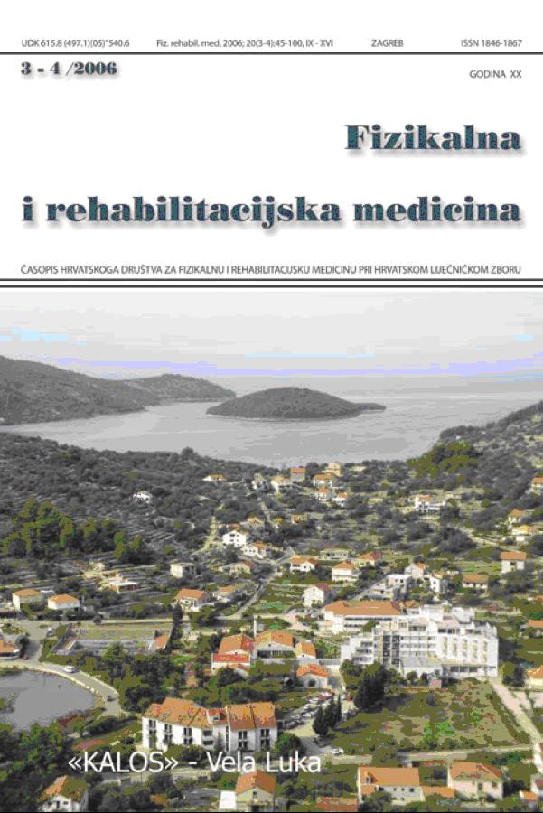 Fizikalna i rehabilitacijska medicina – god 2006 br 3 – 4