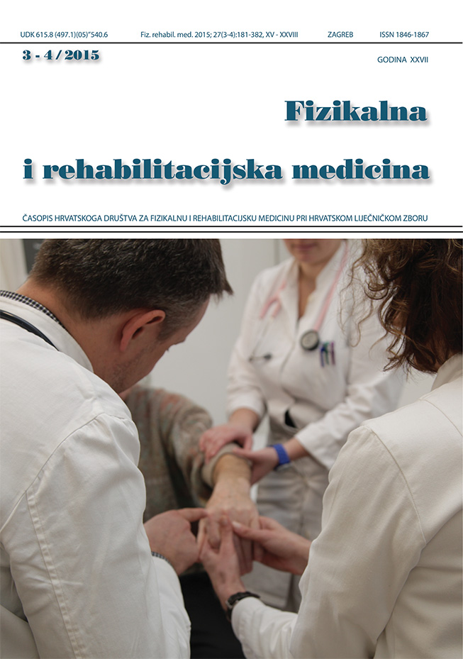 Fizikalna i rehabilitacijska medicina – god 2015 br 3 – 4