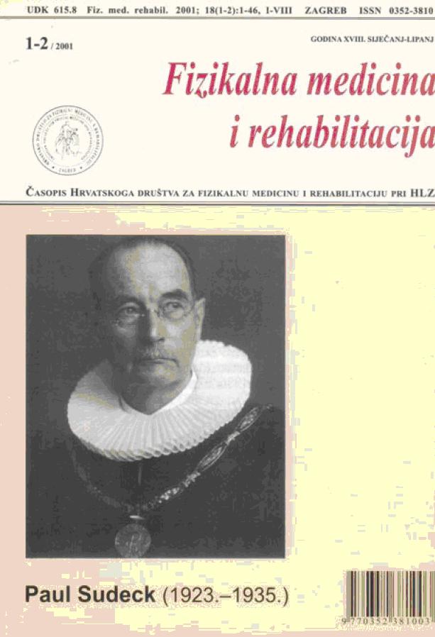 Fizikalna i rehabilitacijska medicina – god 2001 br 1 – 2