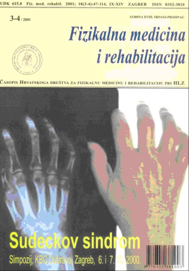 Fizikalna i rehabilitacijska medicina – god 2001 br 3 – 4