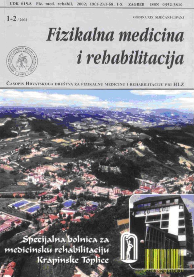 Fizikalna i rehabilitacijska medicina – god 2002 br  1 – 2