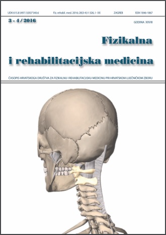 Fizikalna i rehabilitacijska medicina – god 2016 br 3-4